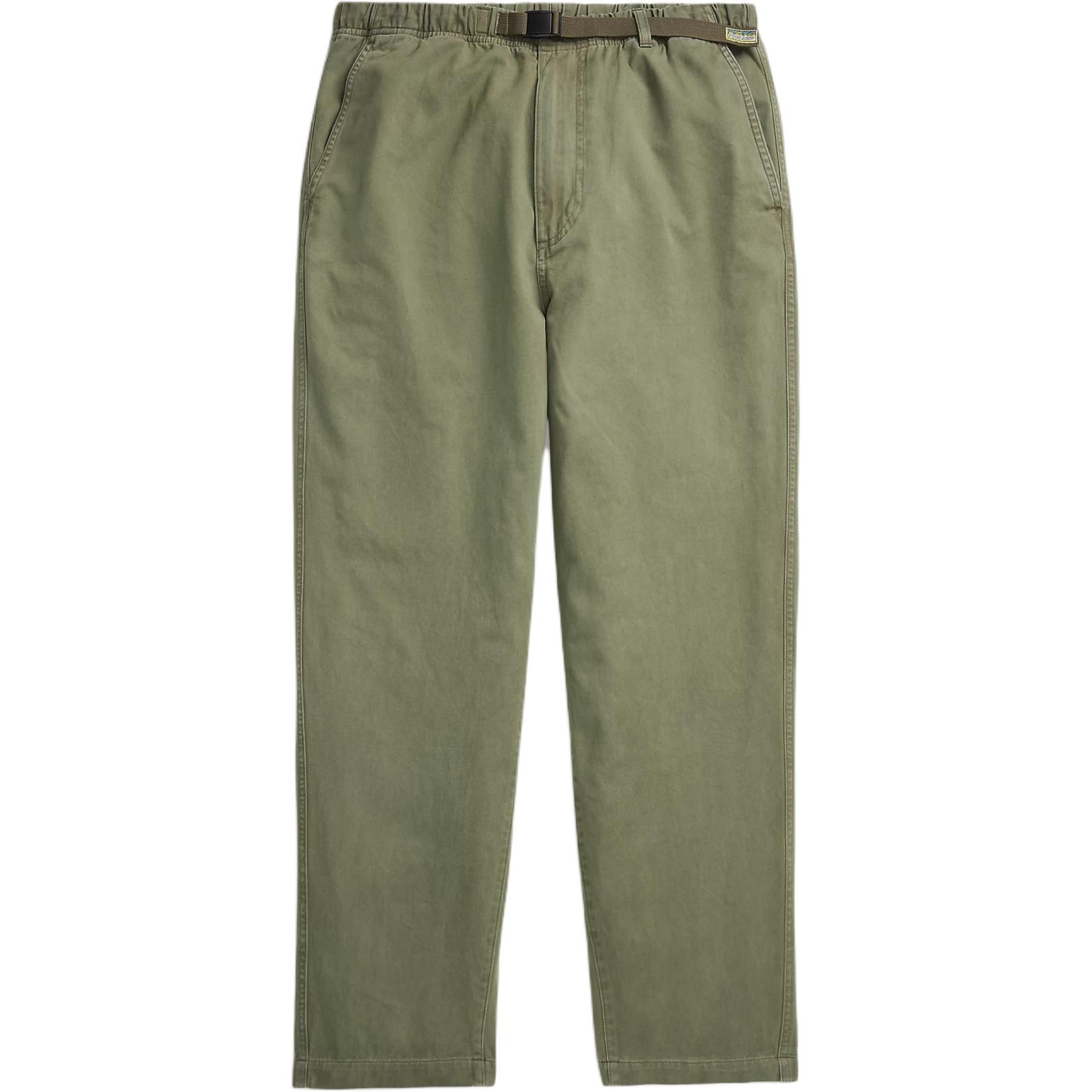 Polo Ralph Lauren Solid Logo Embroidered Relaxed Fit Green  Pants. 710917138-004