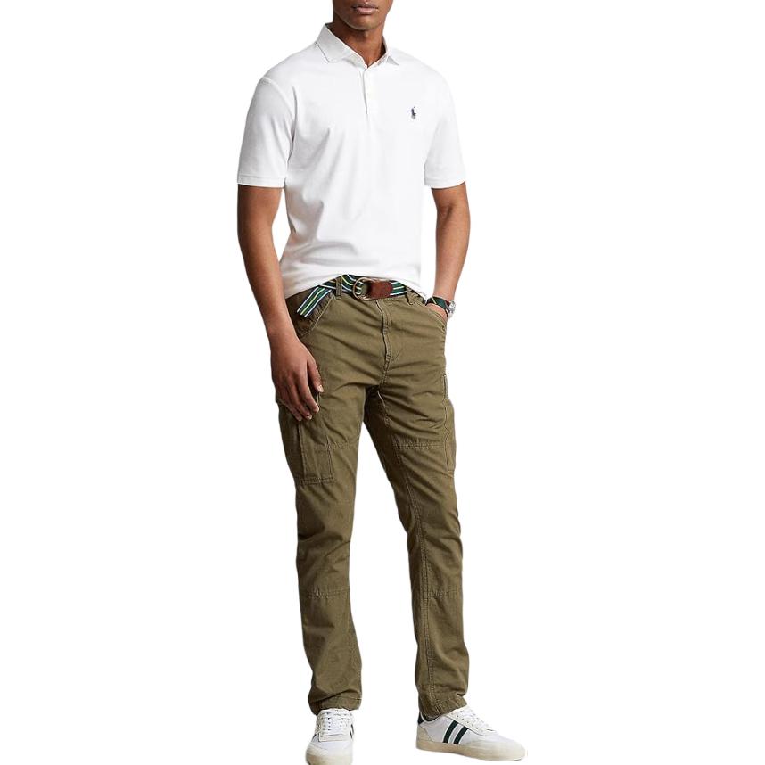 Polo Ralph Lauren Solid Logo Embroidered Short Sleeve Polo Shirt White Men’s 710933390-006 圖 3