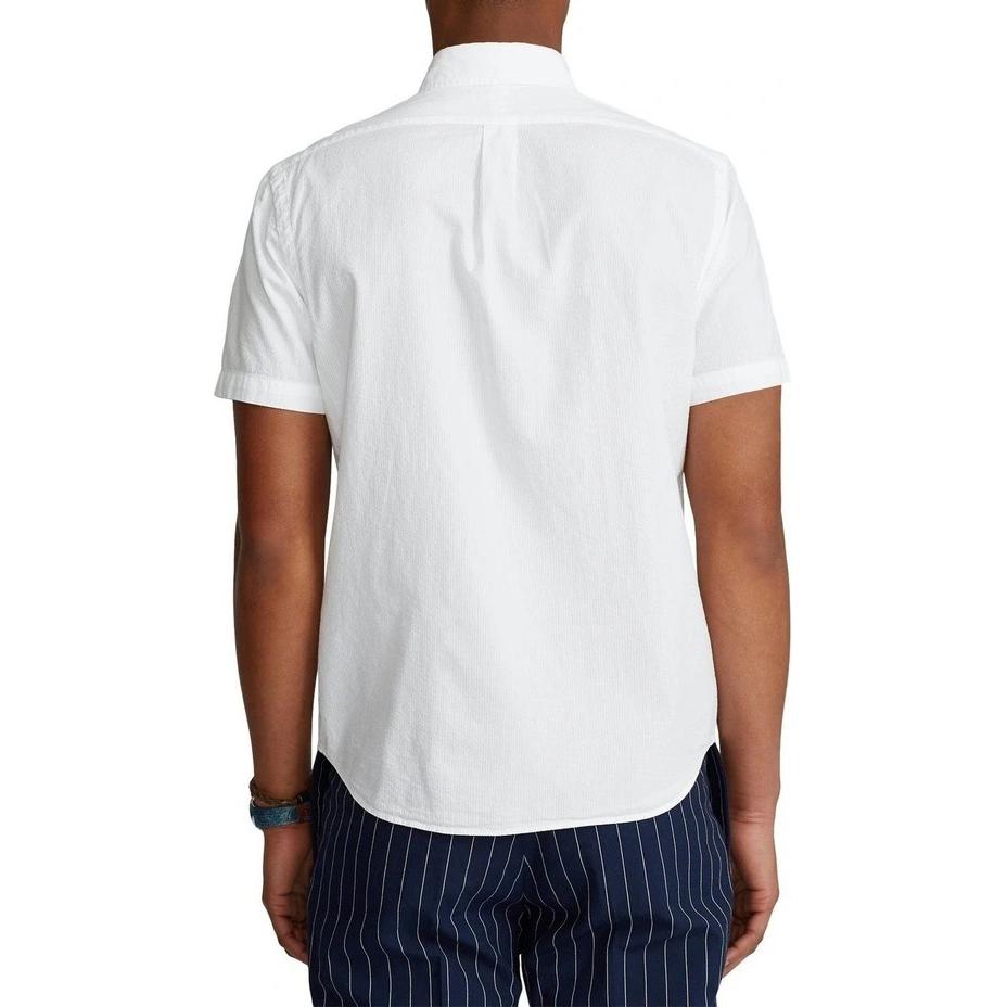 Polo Ralph Lauren Solid Logo Embroidered Short Sleeve Shirt White 710874274-001 圖 4