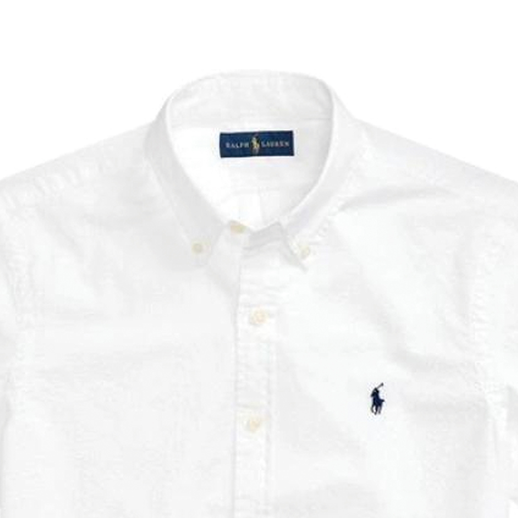 Polo Ralph Lauren Solid Logo Embroidered Short Sleeve Shirt White 710874274-001 圖 6
