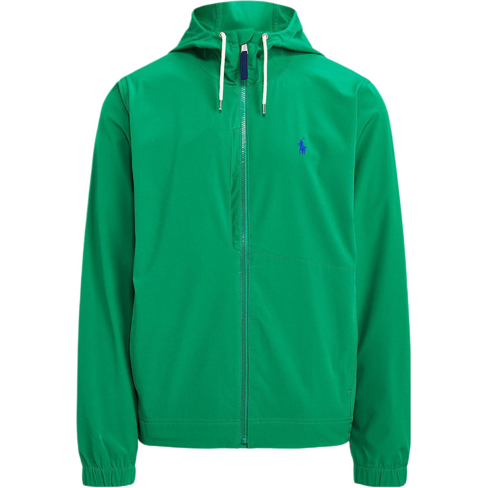 Polo Ralph Lauren Solid Logo Embroidered Zip Hoodie Jacket Green Men’s 710856289002