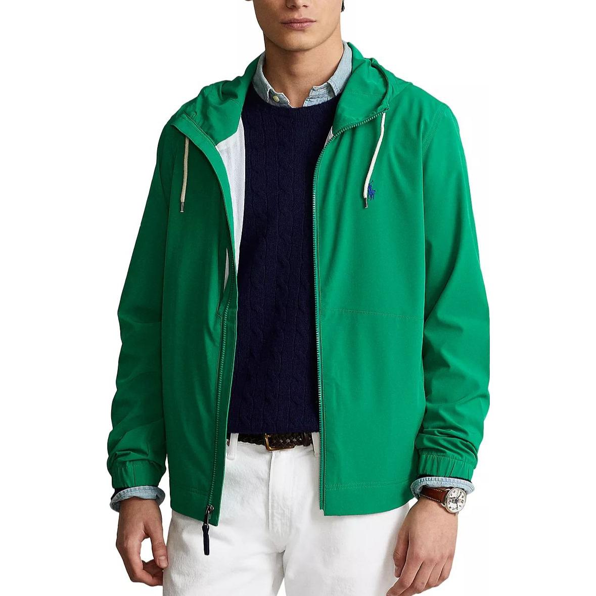 Polo Ralph Lauren Solid Logo Embroidered Zip Hoodie Jacket Green Men’s 710856289002 圖 3