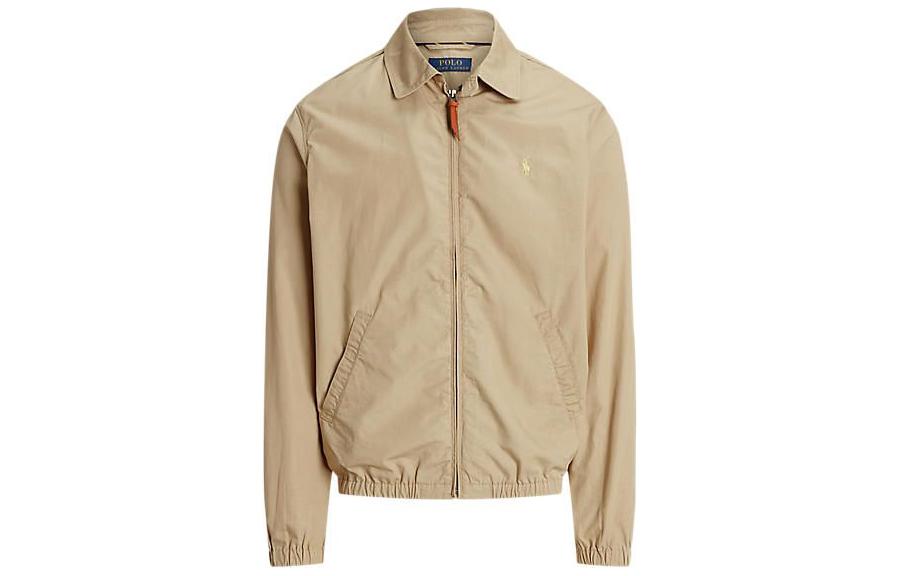 Polo Ralph Lauren Solid Logo Embroidered Zip Jacket Beige Mens. MNPOOTW16021068-250 圖 2