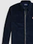 Shop Polo Ralph Lauren Solid Logo Embroidered Zip Jacket Navy Blue. MNPOWOV16821730-001