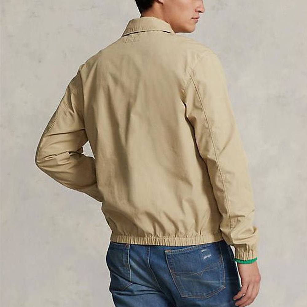 Polo Ralph Lauren Solid Logo Embroidered Zip Jacket Beige Mens. MNPOOTW16021068-250 圖 4