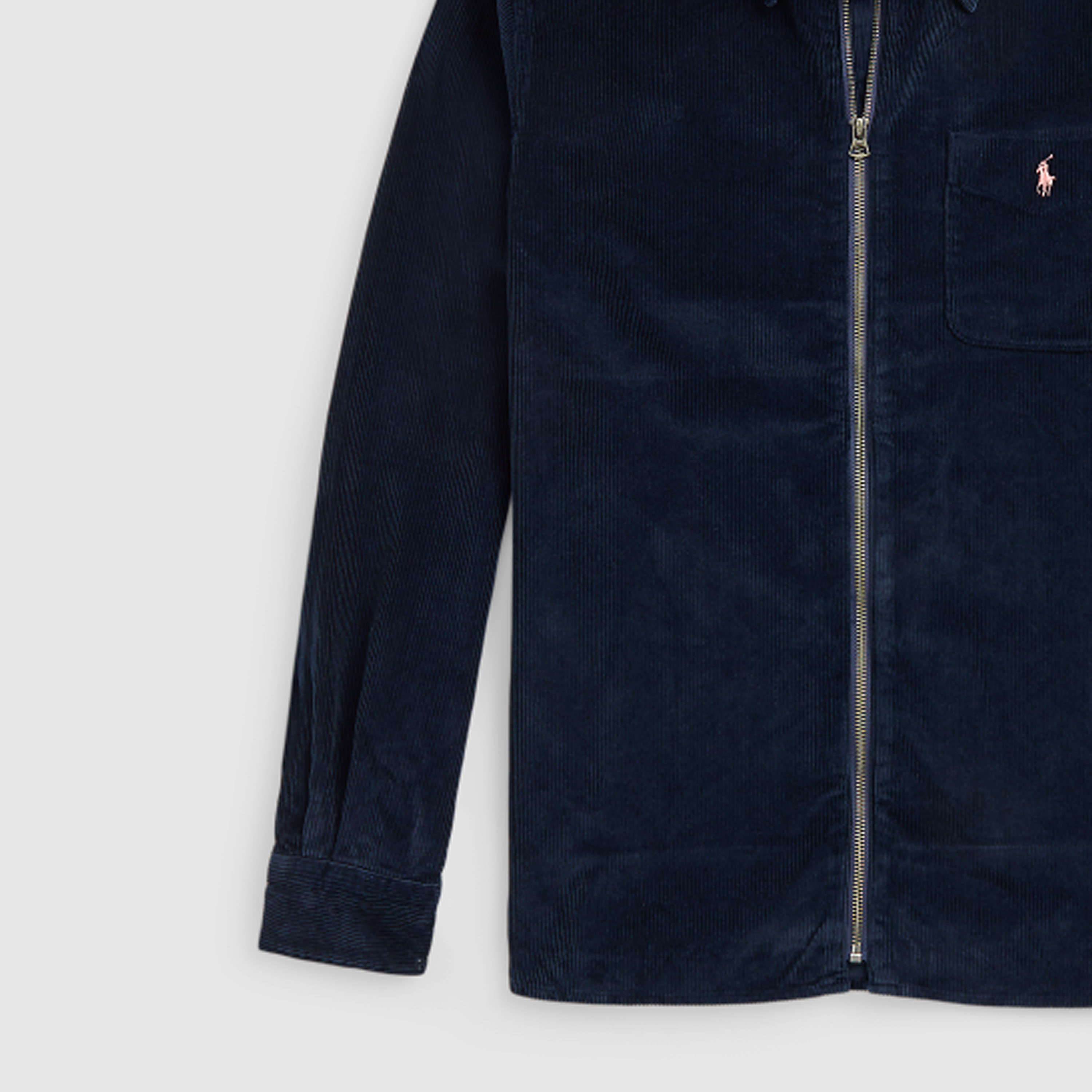 Details for Polo Ralph Lauren Solid Logo Embroidered Zip Jacket  Navy Blue. MNPOWOV16821730-001