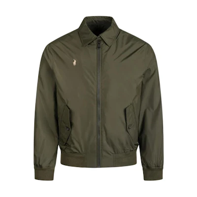 Polo Ralph Lauren Solid Logo Embroidered Zip Long Sleeve Jacket Green Men. 710938512-004