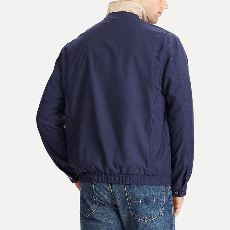 Polo Ralph Lauren Solid Logo Embroidered Zip Polo Jacket Navy Blue - . 710548506-001 圖 6