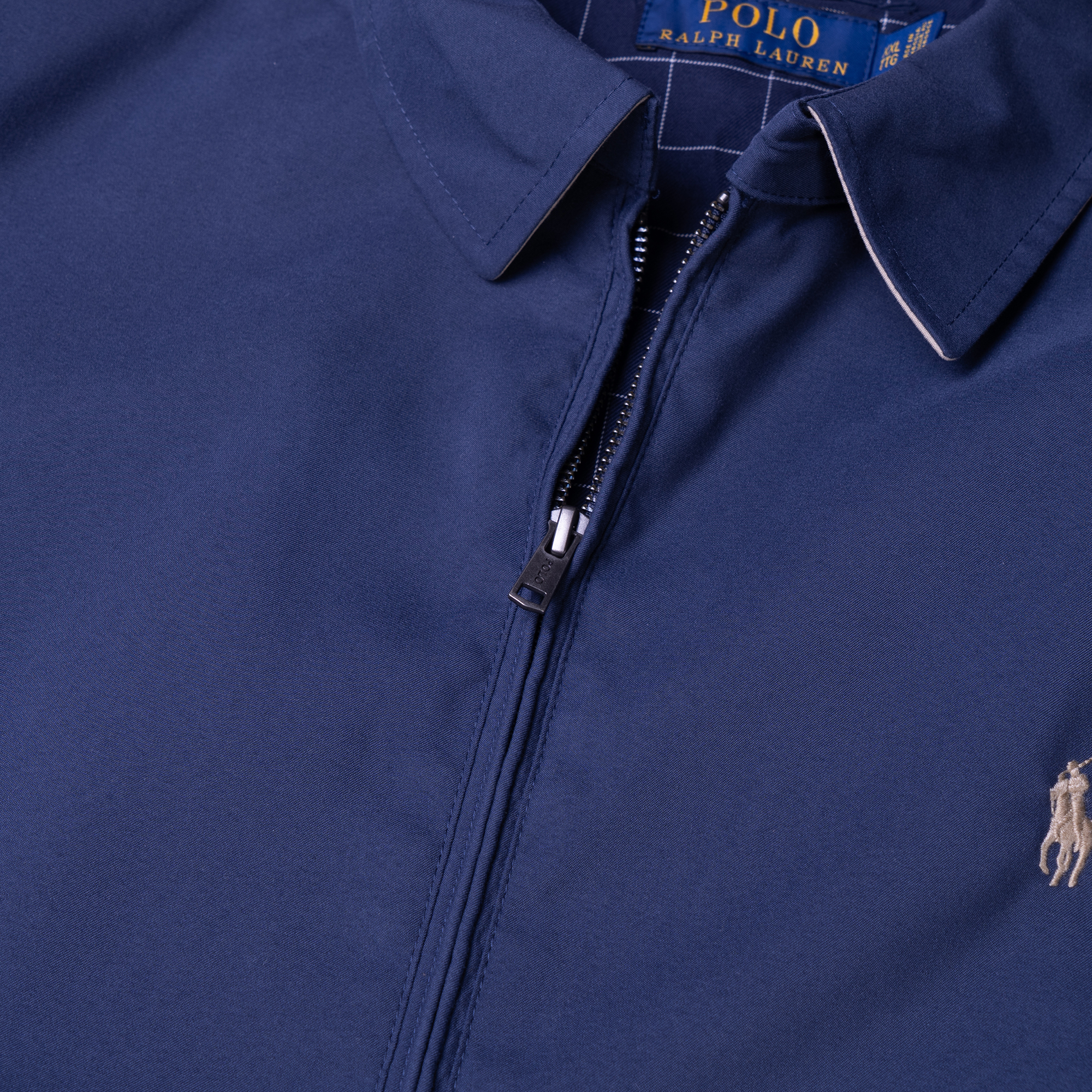 Polo Ralph Lauren Solid Logo Embroidered Zip Polo Jacket Navy Blue - . 710548506-001 圖 7