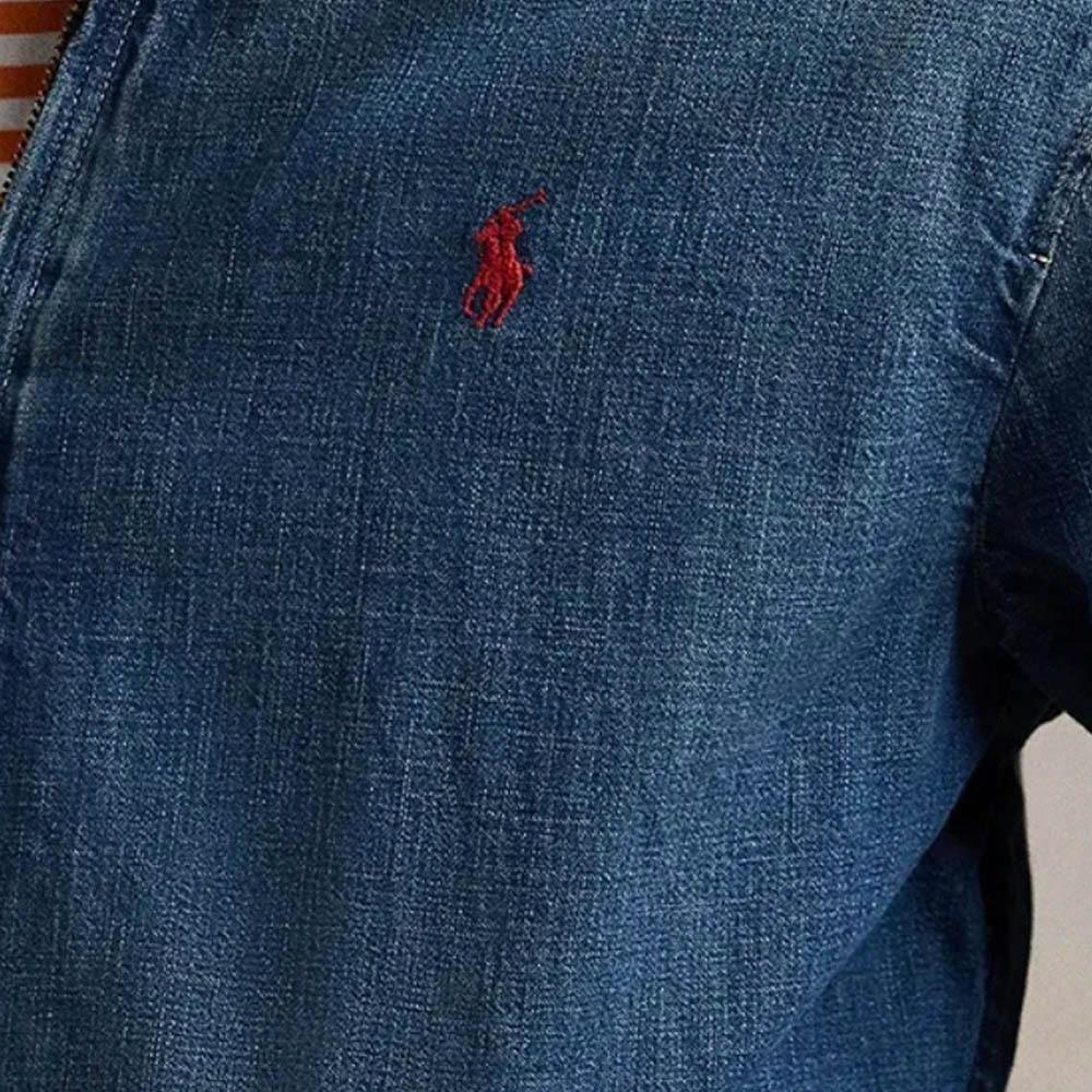 Polo Ralph Lauren Solid Logo Long Sleeve Denim Jacket  Deep Blue. 710956618-001 圖 6