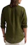 Purchase Polo Ralph Lauren Solid Logo Olive Green Long Sleeve Loose Fit Shirt for Men. 710791449033