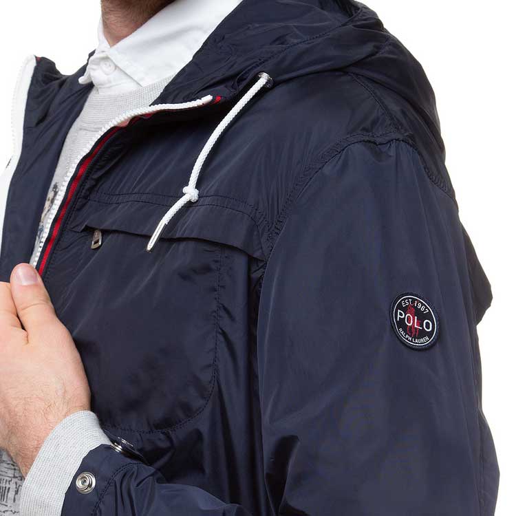 Polo Ralph Lauren Solid Logo Patch Casual Hoodie Jacket Navy Blue () 710642117-005 圖 7