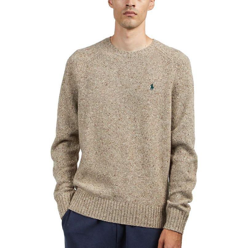 Polo Ralph Lauren Solid Logo Print Crewneck Knit Sweater Khaki . 710918135-002 圖 3