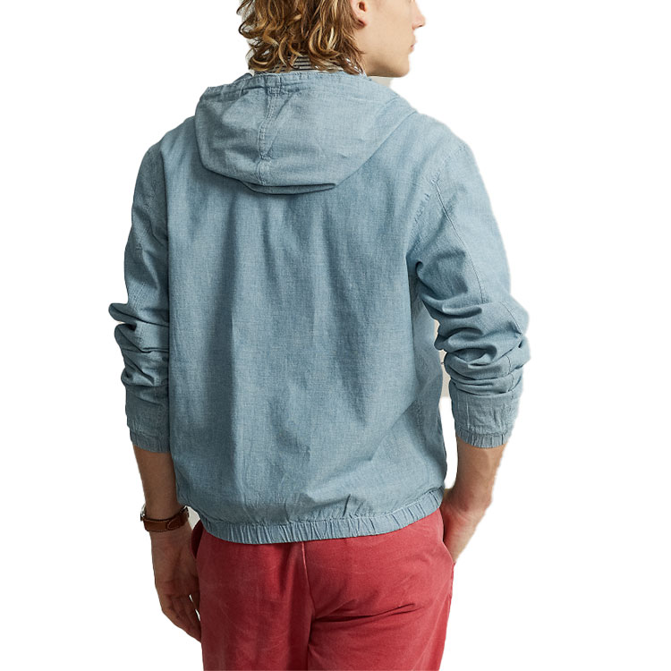 Polo Ralph Lauren Solid Logo Print Hoodie Jacket Indigo Blue MNPOOTW16021089-450 圖 5