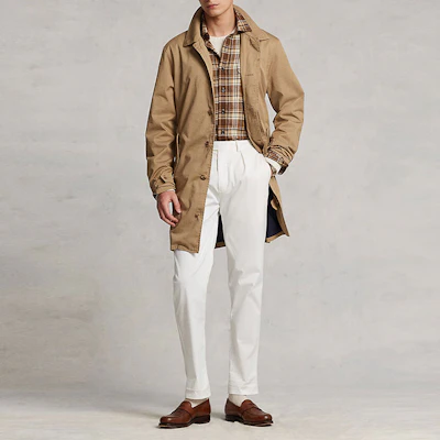 ポロラルフローレン メンズ ロゴ入りトレンチコート キャメルブラウン 長袖 MNPOOTW16020939-260 Lookbook ポロラルフローレン メンズ ロゴ入りトレンチコート キャメルブラウン 長袖 MNPOOTW16020939-260