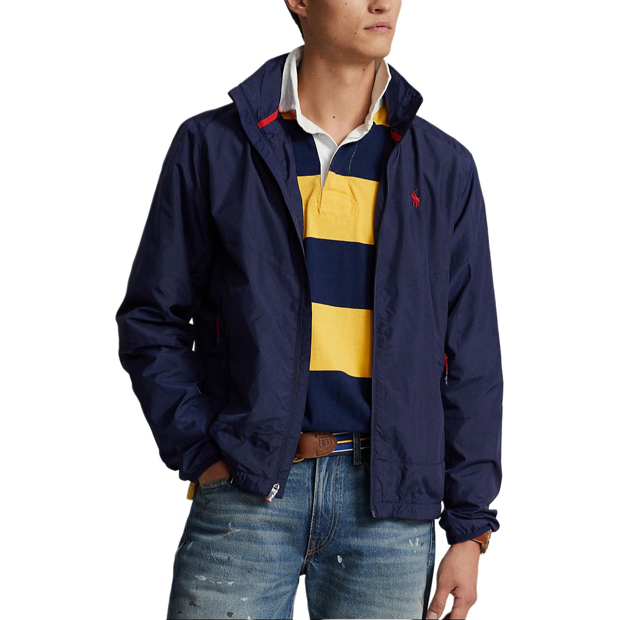 Polo Ralph Lauren Solid Logo Print Zip Jacket Navy Blue  Outerwear. MNPOOTW16021328-410 圖 4