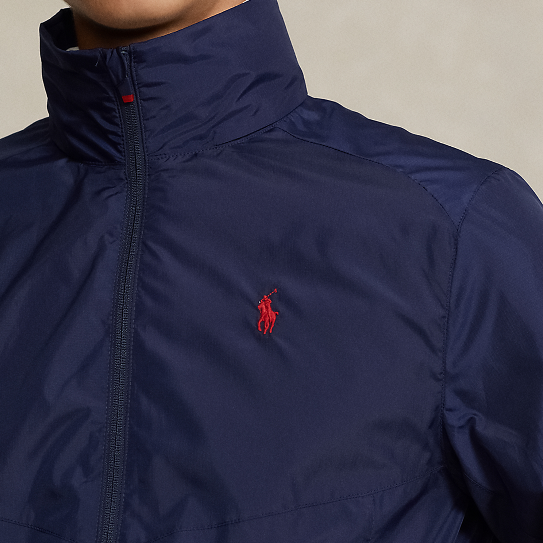 Polo Ralph Lauren Solid Logo Print Zip Jacket Navy Blue  Outerwear. MNPOOTW16021328-410 圖 6