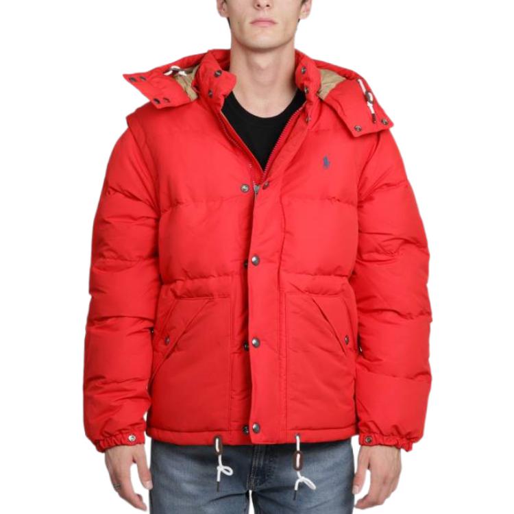 Polo Ralph Lauren Solid Logo Quilted Snap Jacket Red  Outerwear. 710810945-012 圖 3