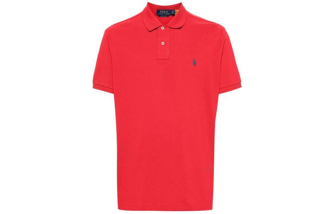 Polo Ralph Lauren Solid Logo Red Short Sleeve Polo Shirt for Men. 710680784-347 圖 2