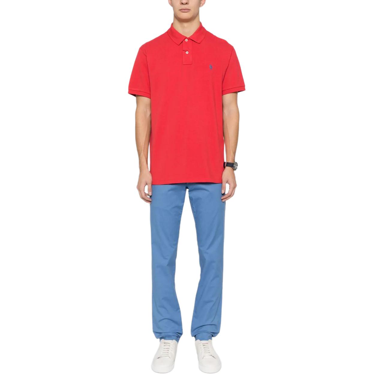 Polo Ralph Lauren Solid Logo Red Short Sleeve Polo Shirt for Men. 710680784-347 圖 3