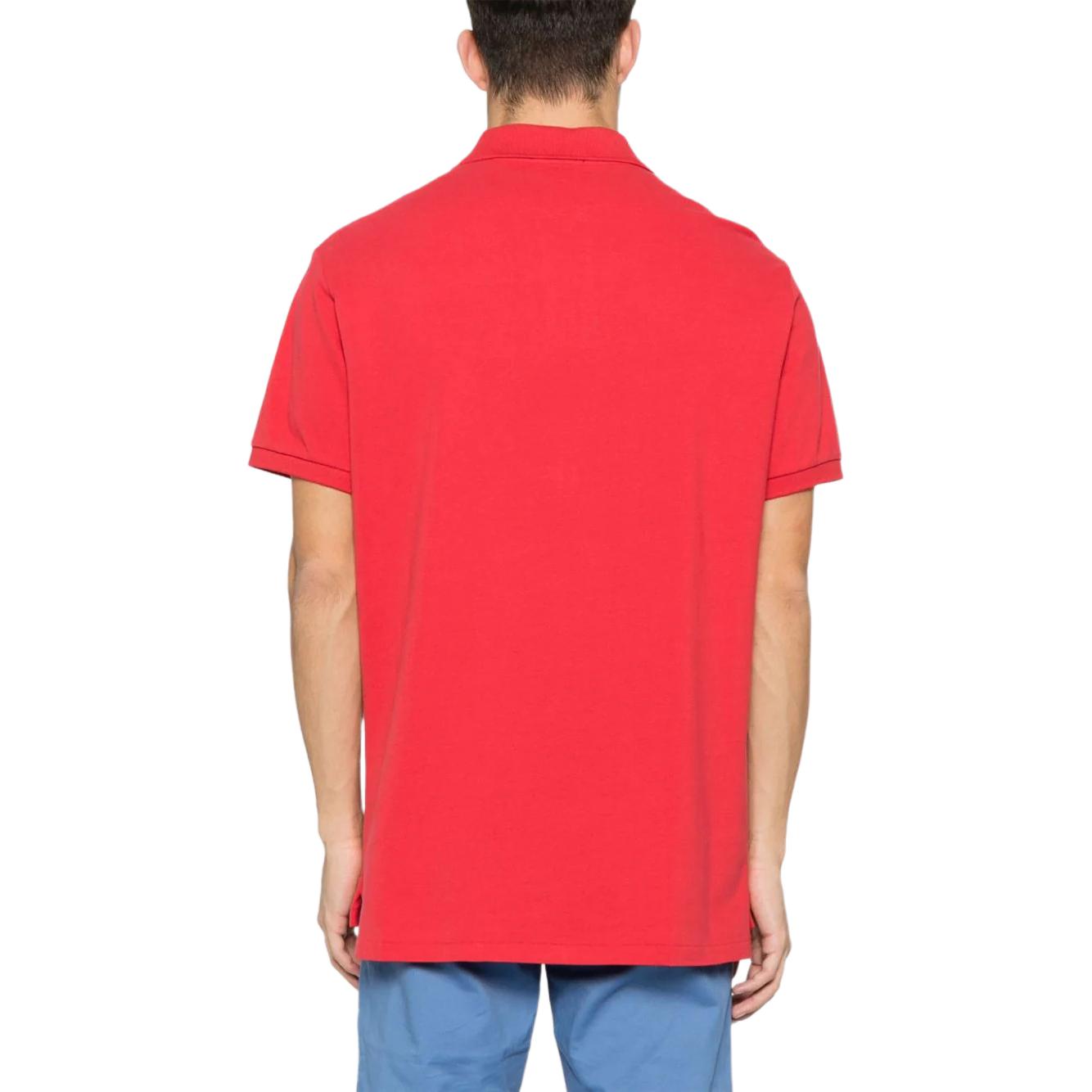 Polo Ralph Lauren Solid Logo Red Short Sleeve Polo Shirt for Men. 710680784-347 圖 4