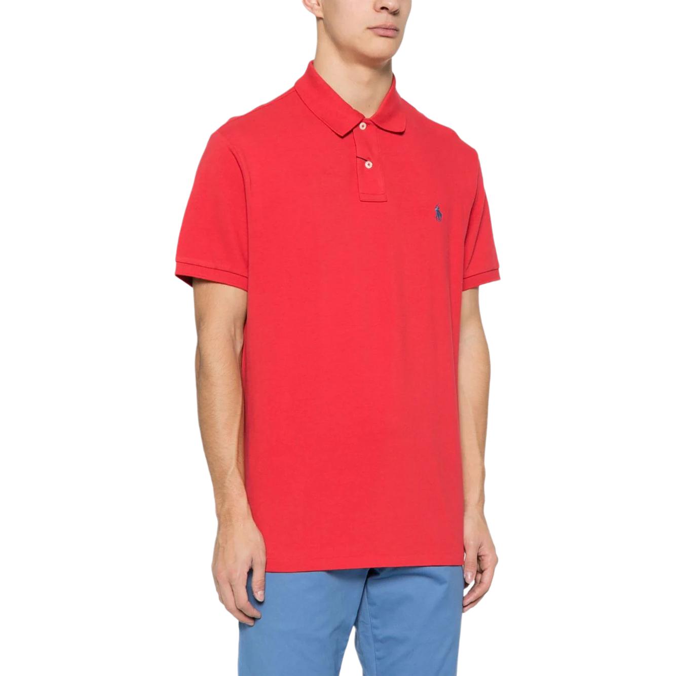 Polo Ralph Lauren Solid Logo Red Short Sleeve Polo Shirt for Men. 710680784-347 圖 5
