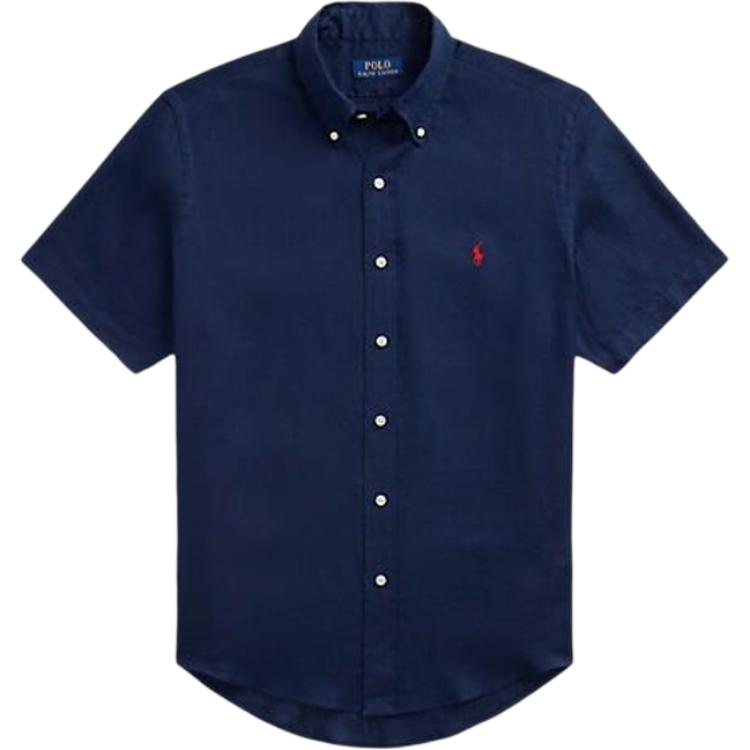 Polo Ralph Lauren Solid Logo Short Sleeve Shirt Navy Blue (). 710967894002