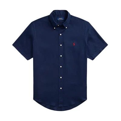 Polo Ralph Lauren Solid Logo Short Sleeve Shirt Navy Blue (). 710967894002