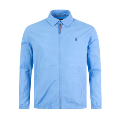 Polo Ralph Lauren Solid Logo Zip-Up Jacket Blue Long Sleeve Outerwear 710704084-016