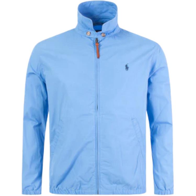 Lookbook Polo Ralph Lauren 素色標誌拉鍊外套 藍色長袖外套 710704084-016