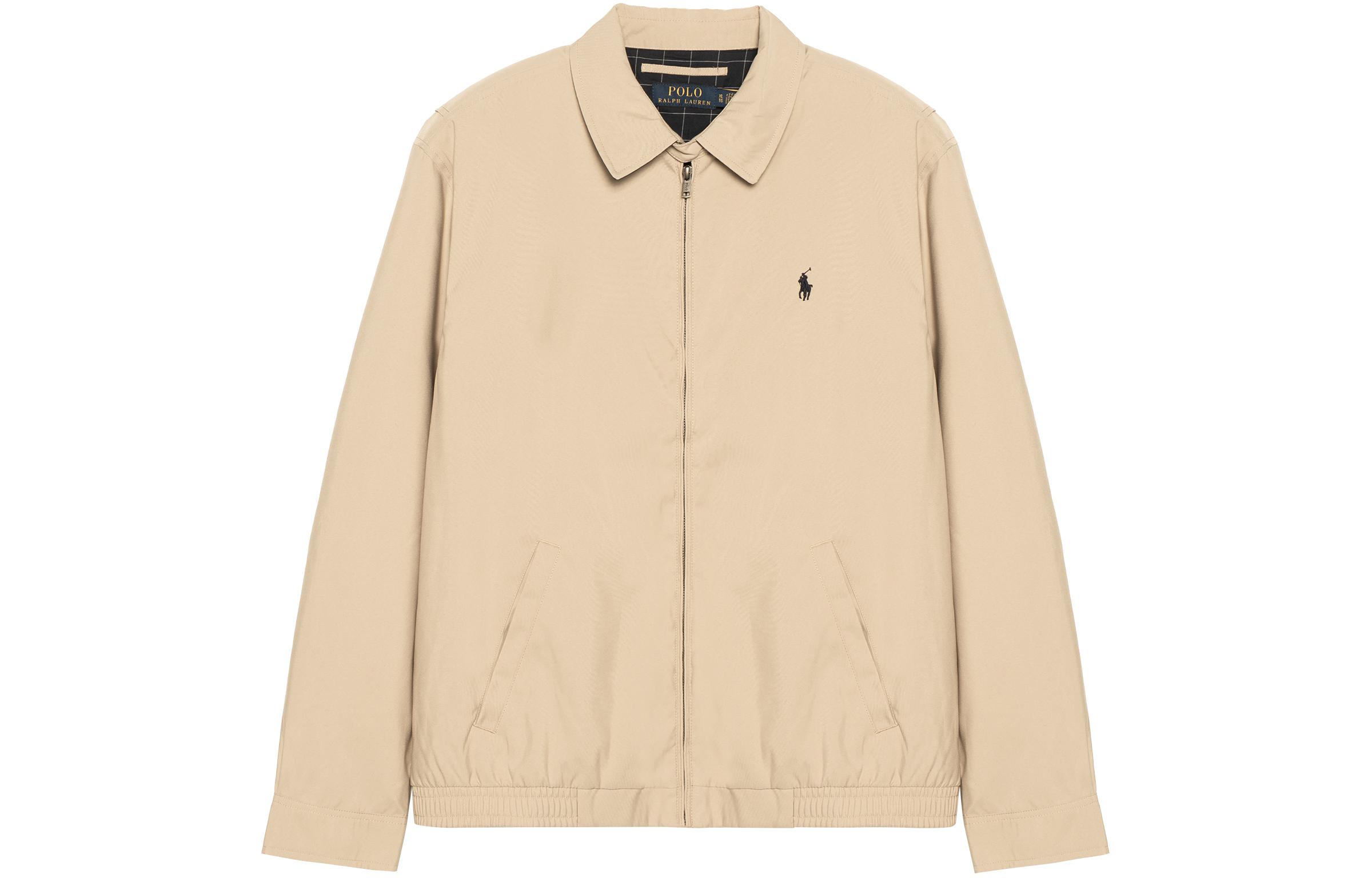 Polo Ralph Lauren Solid Logo Zip Jacket Khaki Men MNBLOTWM5A10025-E05