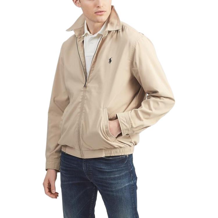Polo Ralph Lauren Solid Logo Zip Jacket Khaki Men MNBLOTWM5A10025-E05 圖 5