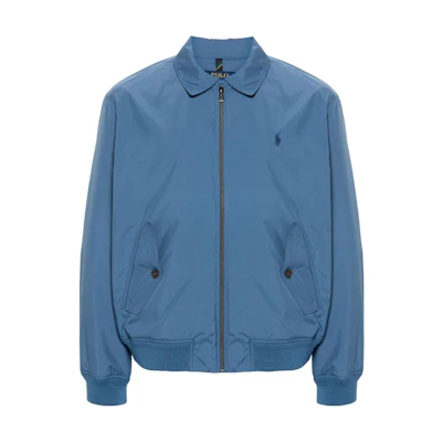 Polo Ralph Lauren Solid Logo Zip Slim Fit Jacket Long Sleeve Blue for Men 710832229-013