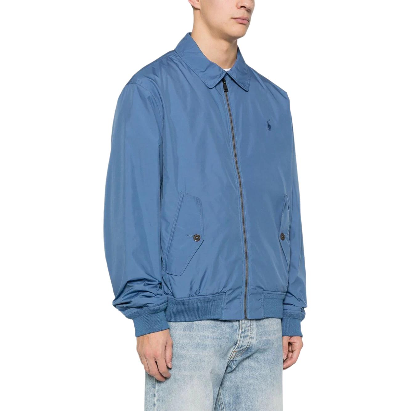 Polo Ralph Lauren Solid Logo Zip Slim Fit Jacket Long Sleeve Blue for Men 710832229-013 圖 5