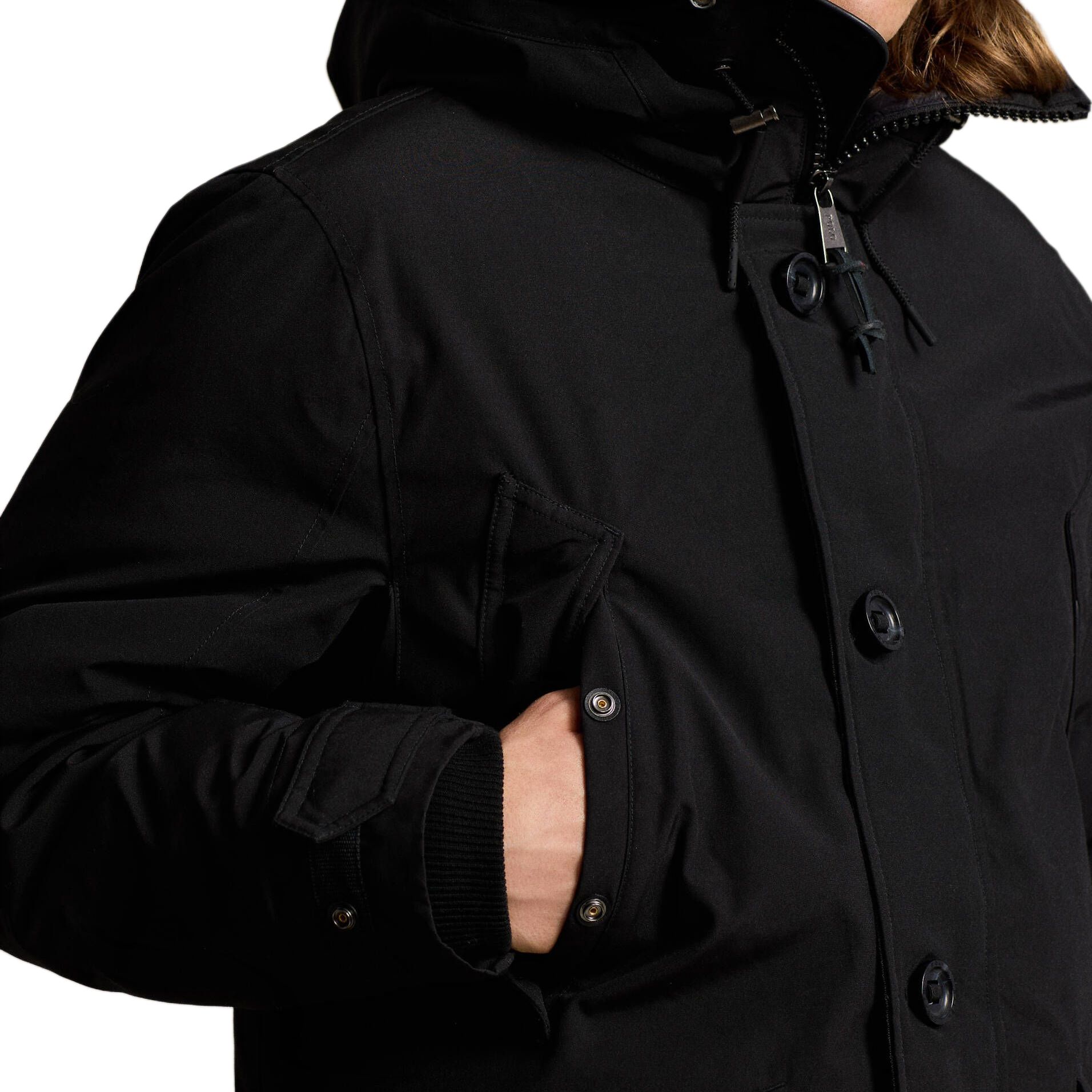 Polo Ralph Lauren Solid Long Sleeve Zip Hoodie Jacket Black 710940235-001 圖 6