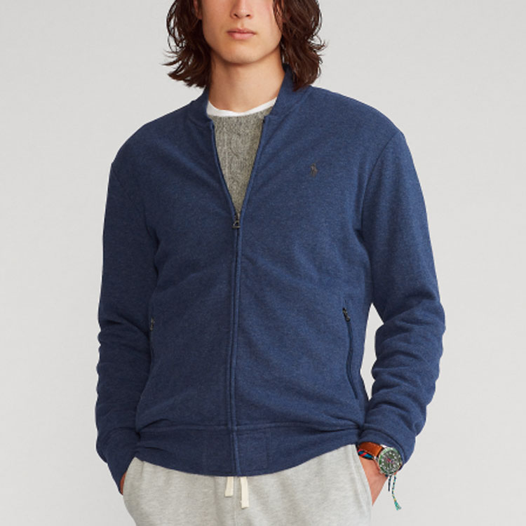 Polo Ralph Lauren Solid Minimalist Knit Jacket in Navy Blue MNPOKNI16821380 圖 4