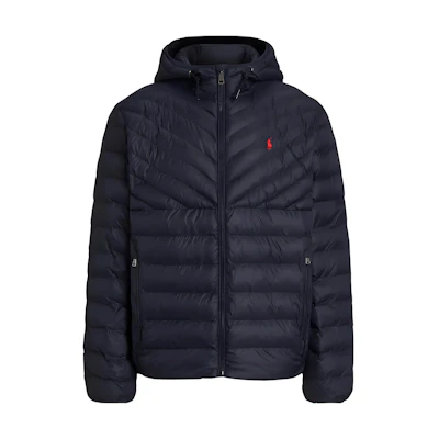 Polo Ralph Lauren Solid Navy Blue Hooded Jacket for Men 710920283-001