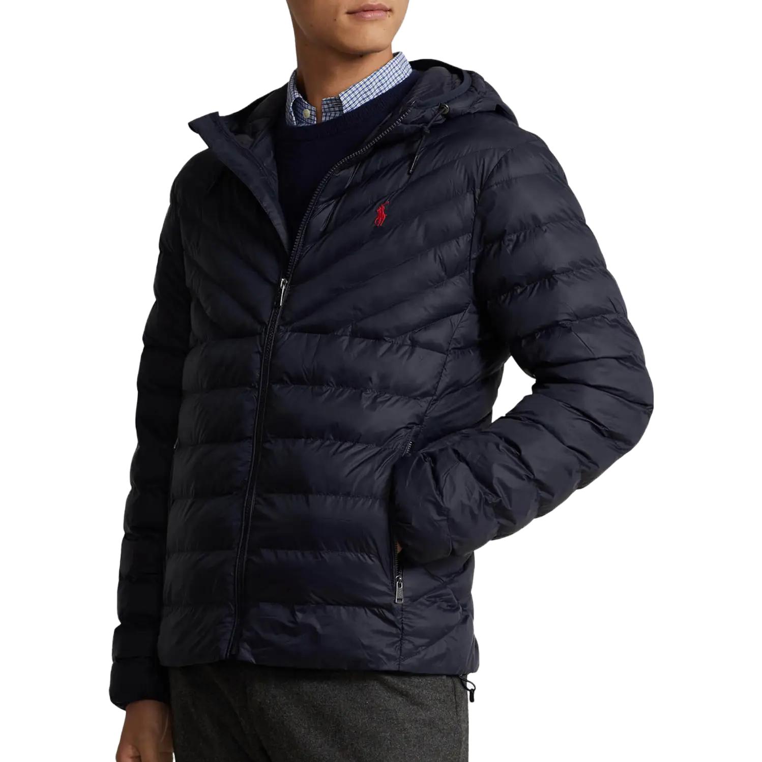 Lookbook Polo Ralph Lauren Jaket Bertopi Biru Navy Lelaki 710920283-001