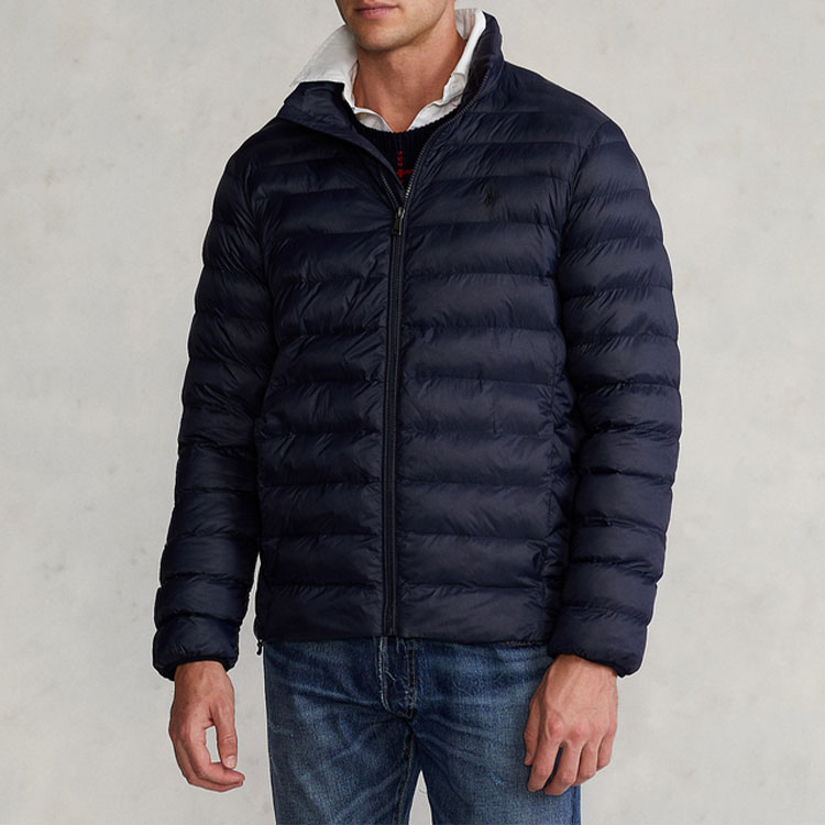 Polo Ralph Lauren Solid Navy Blue Hooded Long Sleeve Jacket for Men. MNPOOTW16020675-410 圖 4