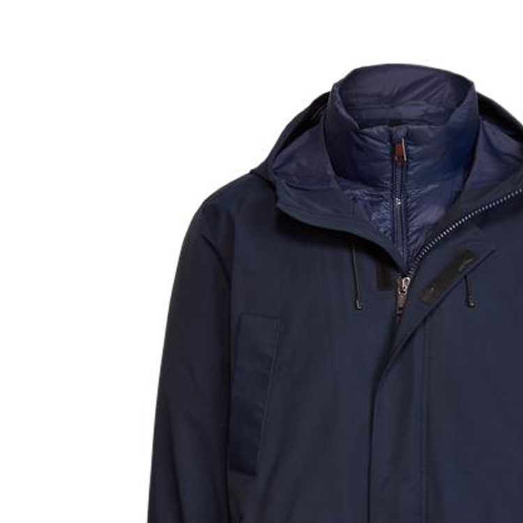 Polo Ralph Lauren Solid Navy Blue Hooded Long Sleeve Jacket for Men. MNPOOTW16020675-410 圖 6