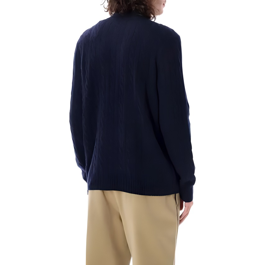 Polo Ralph Lauren Solid Navy Half-Zip Sweater with Pony Embroidery for Men. 710876766W-002 圖 5