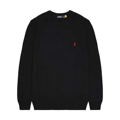 Polo Ralph Lauren Solid Oversized Crewneck Knit Sweater Men’s Black 710810846-020