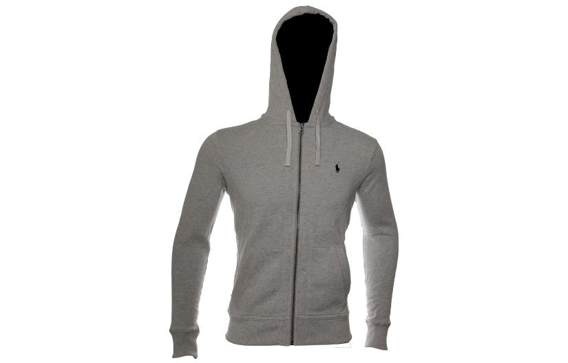 Polo Ralph Lauren Solid Pattern Printed Hoodie Jacket Men’s Grey 710548546-002 圖 2