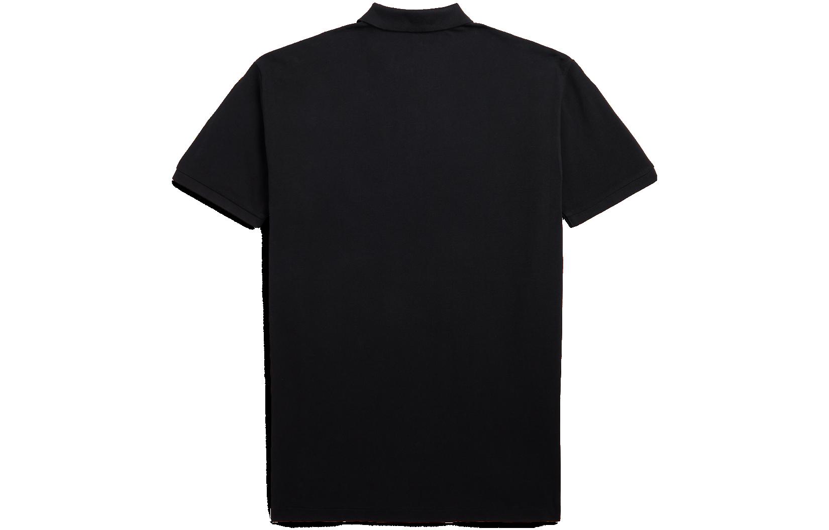 Lookbook Polo Ralph Lauren 純色口袋設計短袖 polo 衫 男款 黑色 MNPOKNI1N822399-001