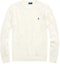 Buy Polo Ralph Lauren 刺绣小马标白色长袖圆领针织衫 MNPOSWE16822014