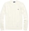Order Polo Ralph Lauren 刺绣小马标白色长袖圆领针织衫 MNPOSWE16822014