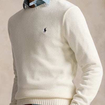 Polo Ralph Lauren 刺绣小马标白色长袖圆领针织衫 MNPOSWE16822014 Sizing Polo Ralph Lauren 刺绣小马标白色长袖圆领针织衫 MNPOSWE16822014
