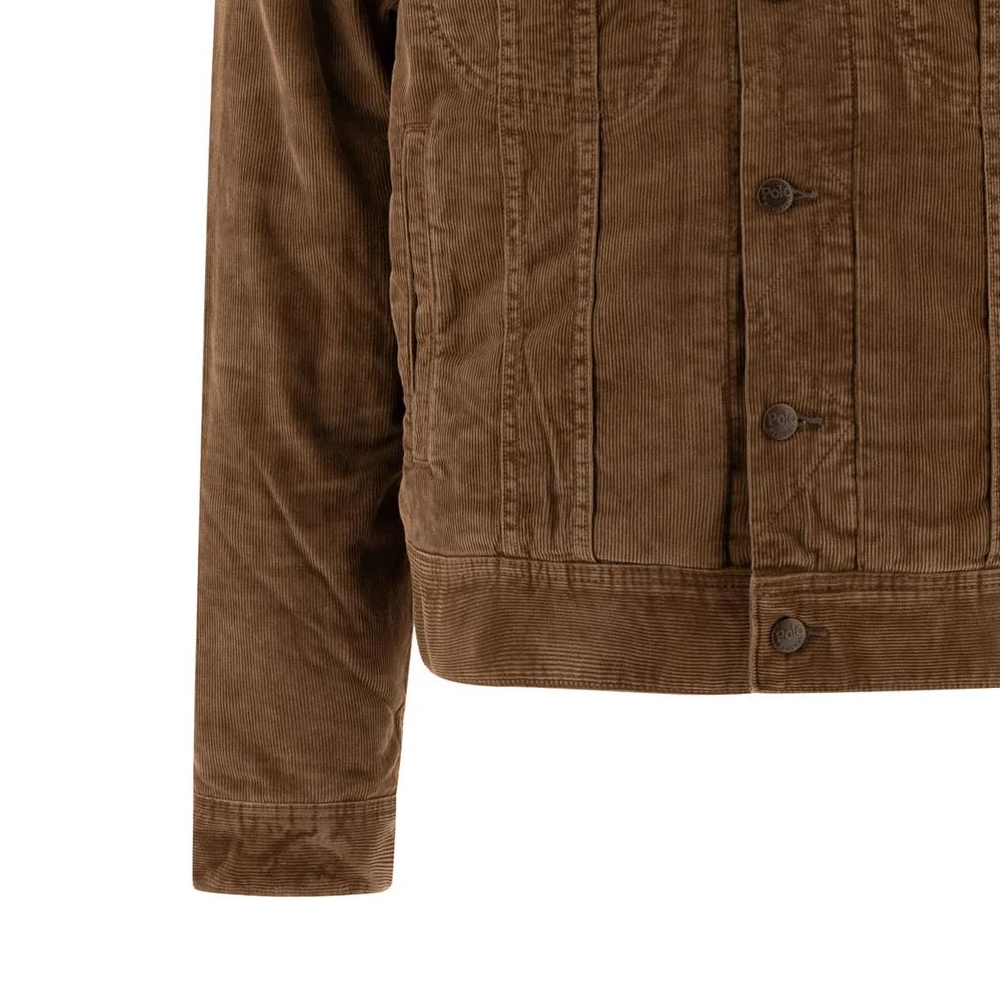 Polo Ralph Lauren Solid Single-Breasted Collared Jacket Brown Long Sleeve 710950870-001 圖 5