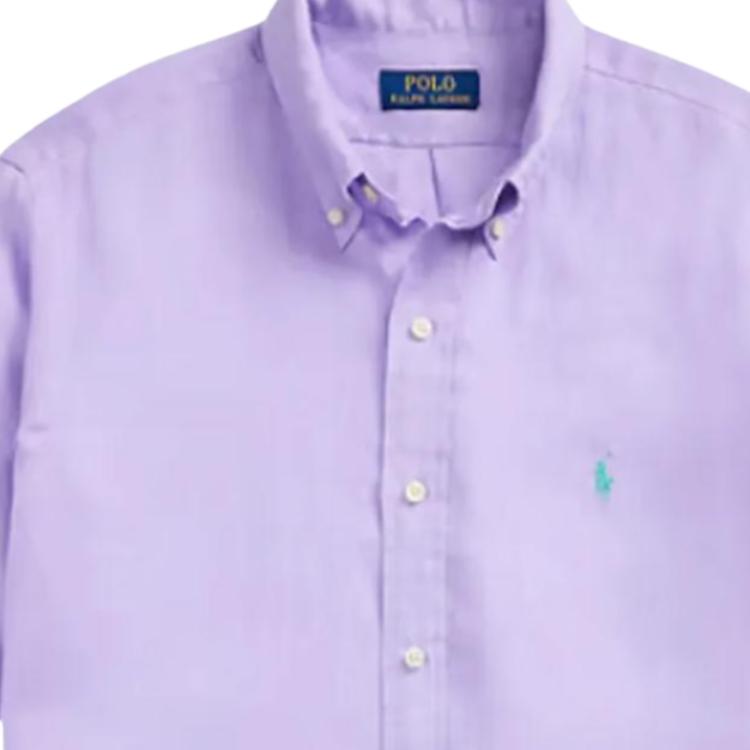 Lookbook Polo Ralph Lauren 紫色长袖单排扣衬衫 710966294-014