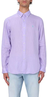 Polo Ralph Lauren 紫色长袖单排扣衬衫 710966294-014 Shop Polo Ralph Lauren 紫色长袖单排扣衬衫 710966294-014